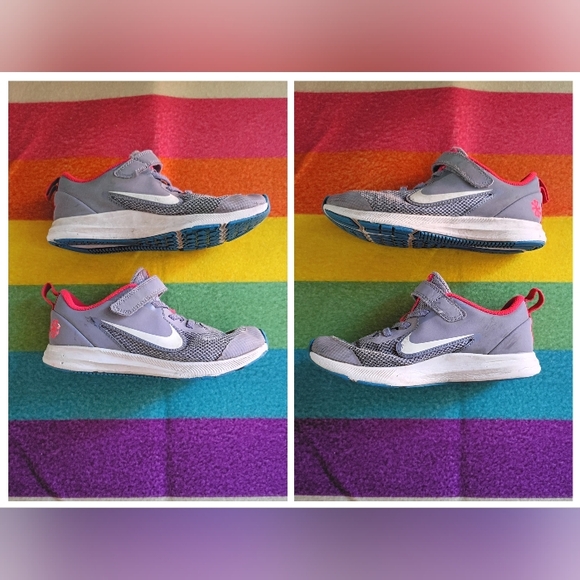 Nike Downshifter Size 1 Velcro Sneakers - Picture 5 of 8